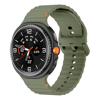 Wavy Stitch Silicone Band compatible with Samsung Galaxy Watch 8 / Classic
