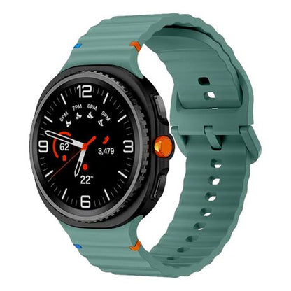 Wavy Stitch Silicone Band compatible with Samsung Galaxy Watch 8 / Classic