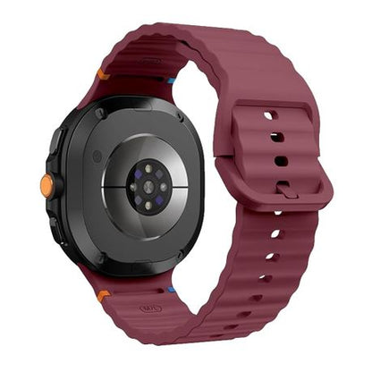 Wavy Stitch Silicone Band compatible with Samsung Galaxy Watch 8 / Classic