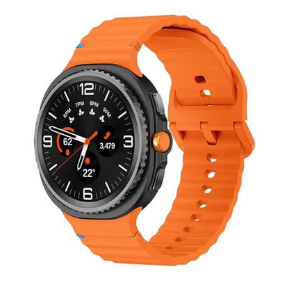 Wavy Stitch Silicone Band compatible with Samsung Galaxy Watch 8 / Classic