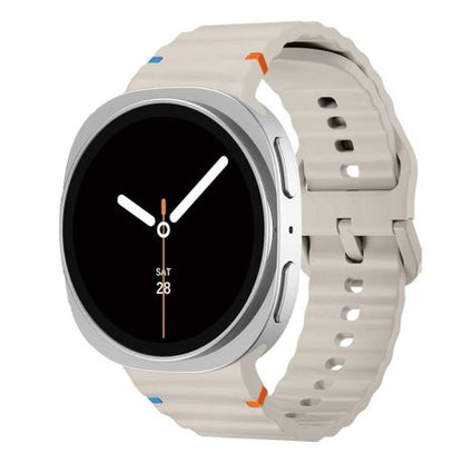 Wavy Stitch Silicone Band compatible with Samsung Galaxy Watch 8 / Classic