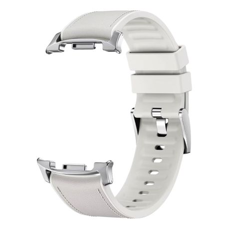 Hybrid Leather Silicone Band compatible with Samsung Galaxy Watch 8/Classic