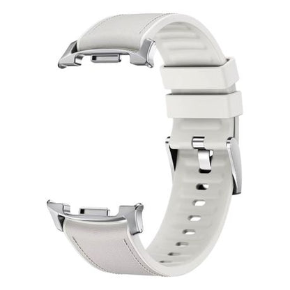 Hybrid Leather Silicone Band compatible with Samsung Galaxy Watch 8/Classic